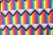 1 Yard Rainbow Pride Flag Print Stretch Fabric for Festival Clothing Performancewear Costumes Leotards 58/60" Inch Width